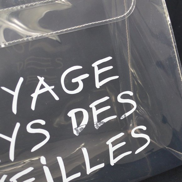 Authenticity Guarantee HERMES Vinyl Kelly Beach Hand Bag SOUVENIR DE L'EXPOSITI - Picture 7 of 10